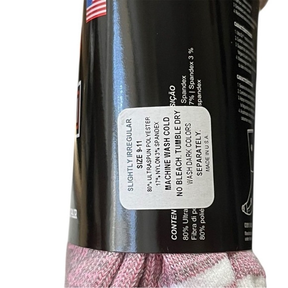 Harley-Davidson Heathered Pink All Weather Socks, 2 Pairs, Size M, NWT - Picture 6 of 6